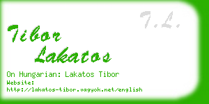 tibor lakatos business card